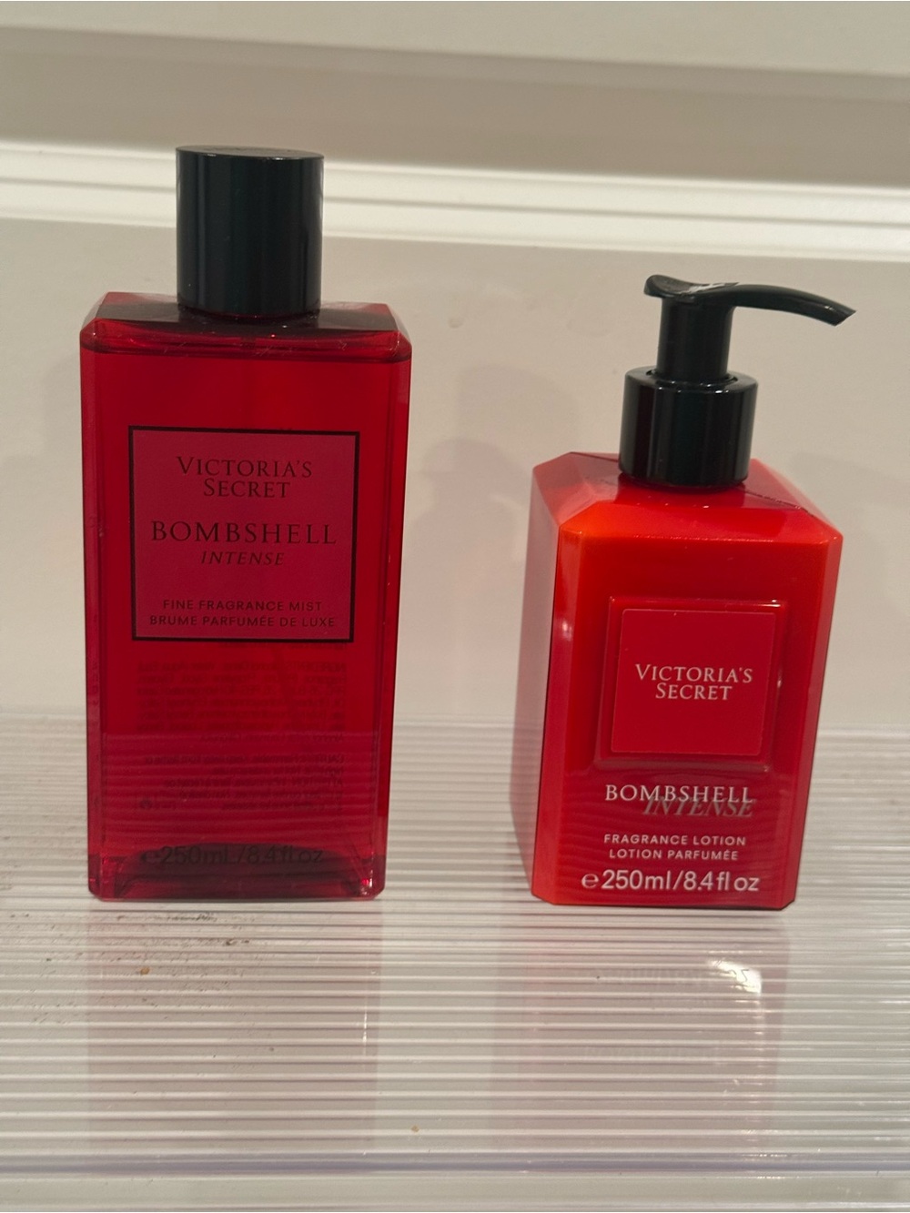 NEW Victoria's Secret Bombshell Intense Red Fragrance Mist & Lotion Set